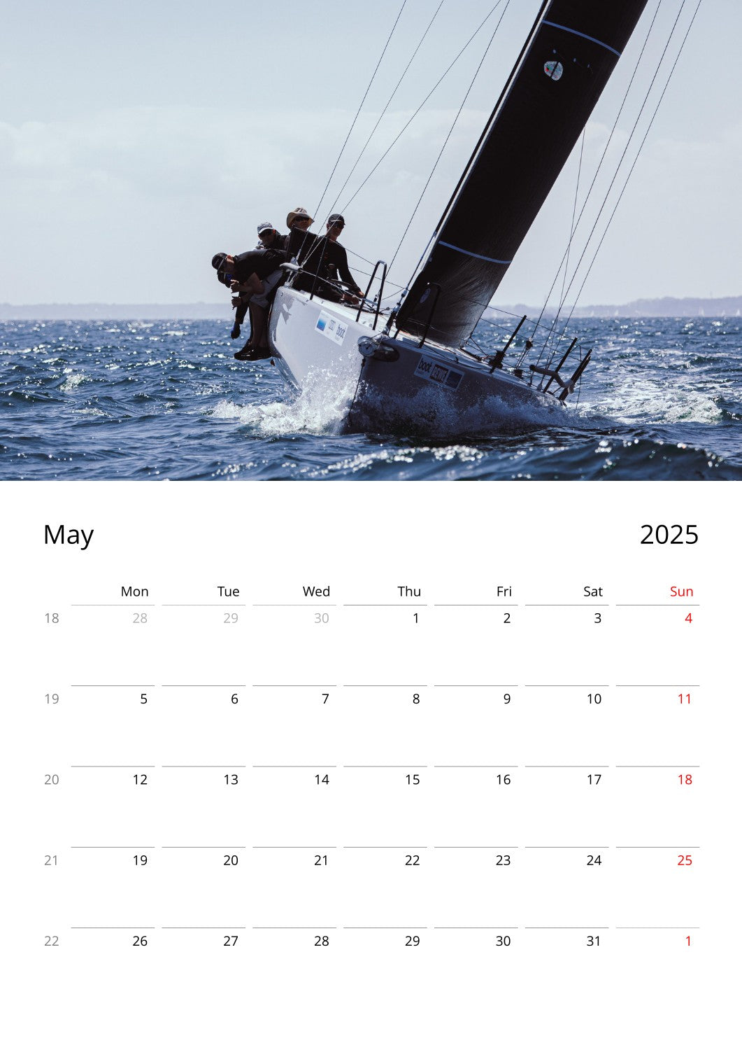 Tormund Racing 2025 Calendar