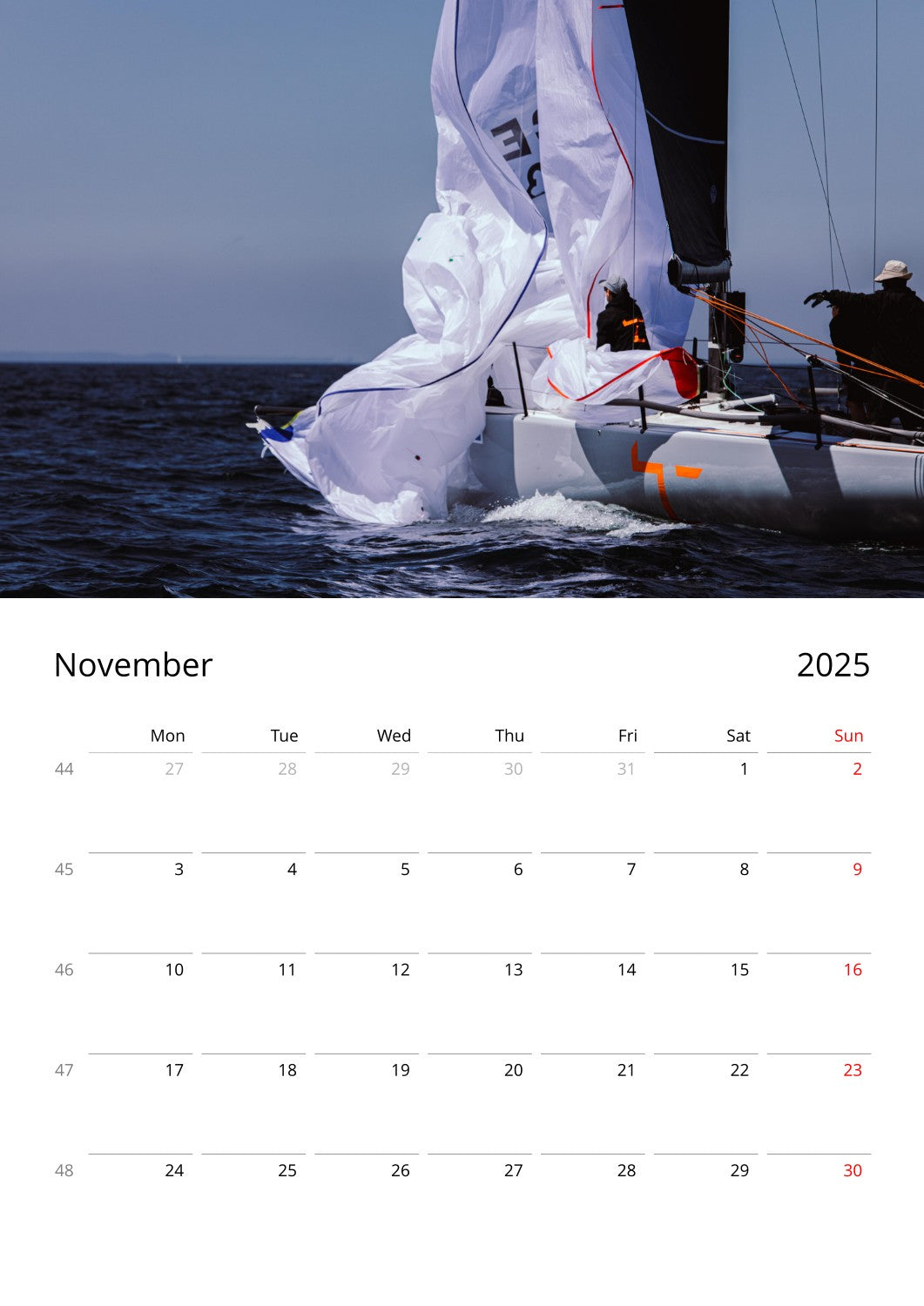 Tormund Racing 2025 Calendar